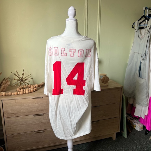 DISNEY Red Black High School Musical Bolton Jersey Midi Dress Graphic T-Shirt - Picture 8 of 14